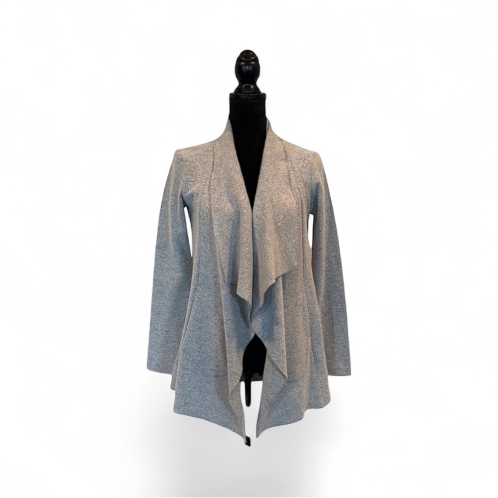 Club Monaco waterfall open front wool blend cardigan pockets size extra small